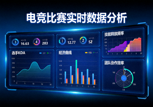 电竞比赛数据分析可视化大屏展示